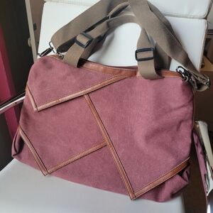 Canvas Crossbody Messenger Bag Laptop Tote Briefcase ~ Unisex ~ Travel ~ GUC